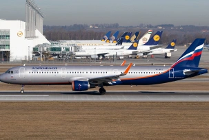 Ein Airbus A321 der Aeroflot am Flughafen München., © AirTeamImages.com/HAMFive