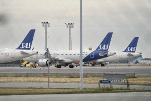 Maschinen von SAS am Flughafen Kopenhagen., © DPA/Liselotte Sabroe