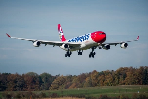 Ein Airbus A340 von Edelweiss Air., © Edelweiss Air