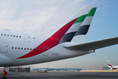 Emirates A380 in Dubai., © Emirates