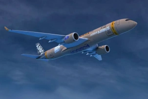 Airbus A350F im Paket-Look, © Airbus