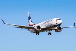 Eine Boeing 737 Max von Sun Express., © AirTeamImages.com/Daniel Nicholson
