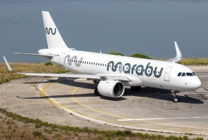 Ein Airbus A320 Neo von Marabu Airlines am Flughafen Korfu., © AirTeamImages.com/Enda Burke