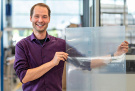 "Perspektivisch bekleben wir auch Flügel mit Aeroshark-Folie", © Lufthansa Technik