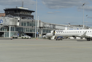 Lufthansa CRJ in Leipzig., © Flughafen Leipzig