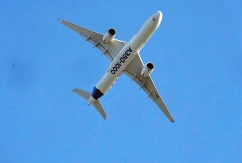Ein Airbus A350-1000 bei einer Flugvorführung während der 55. Ausgabe der Internationalen Pariser Luftfahrtausstellung auf dem Flughafen Paris-Le Bourget., © DPA/Michel Euler