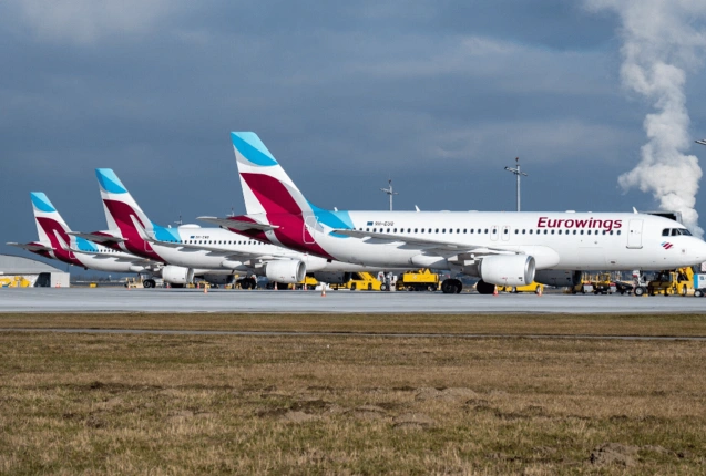 Eurowings-Maschinen am Flughafen Salzburg., © Flughafen Salzburg