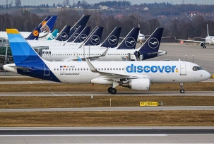 Discover Airlines A320 am Flughafen München., © AirTeamImages.com/Carlos Enamorado