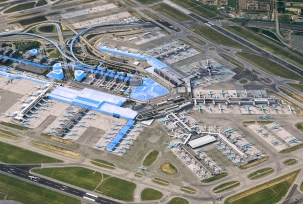 Illustration der Ausbaupläne in Amsterdam., © Royal Schiphol Group