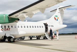 DAT-Flugzeug am Flughafen Paderborn‑Lippstadt (PAD), © Flughafen Paderborn‑Lippstadt