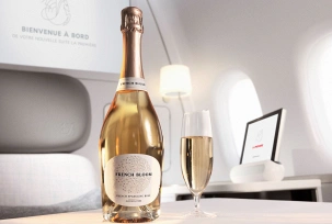 Alkoholfreier Rosé in der First Class von Air France., © Air France