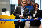 Zwei Lufthansa-Gates im Flughafen Frankfurt bieten Auracast-Ansagen, © airliners.de/Andreas Sebayang