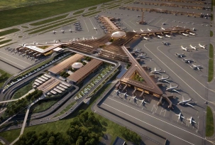 Konzeptbild für den neuen Flughafen Bishoftu bei Addis Abeba., © Ethiopian Airlines