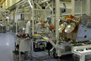 Oneweb-Satellitenproduktion bei Airbus., © Airbus