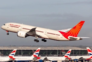 Boeing 787 von Air India hebt in London-Heathrow ab., © AirTeamImages.com/Stuart Lawson