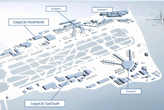 Frankfurt mit Terminal 3, © Fraport