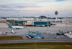 Blick auf den neu eröffneten Pier am Terminal 1 in München., © Flughafen München