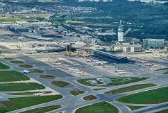 Flughafen Wien mit Austrian Airlines-Flugzeugen., © Flughafen Wien