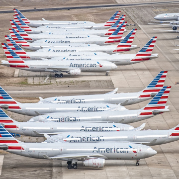Eingemottete A330 der American Airlines in Roswell., © AirTeamImages.com/Ryan Patterson