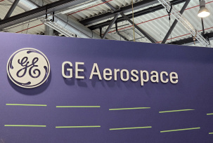 Das Logo von GE Aerospace auf der ILA 2026., © airliners.de/Florian Boese