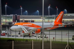 Eine Easyjet-Maschine am Flughafen München., © DPA/Enrique Kaczor