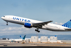 Eine Boeing 777 von United Airlines startet vom Flughafen San Francisco., © United Airlines