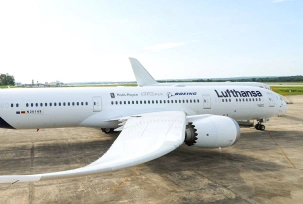 Boeing 787-9 der Lufthansa als Eco-Demonstrator., © Boeing