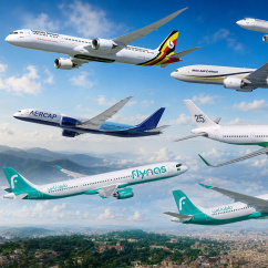 Kollage mit Flugzeugen von Airbus und Boeing., © Airbus/Boeing