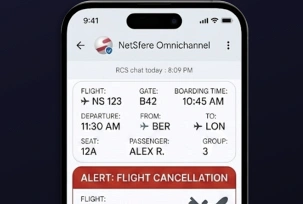 RCS-Chat in Netsfere Omnichannel., © Netsfere
