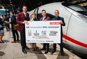 Die erste Zugfahrt von Köln nach Antwerpen über den Flughafen Brüssel., © Brussels Airlines
