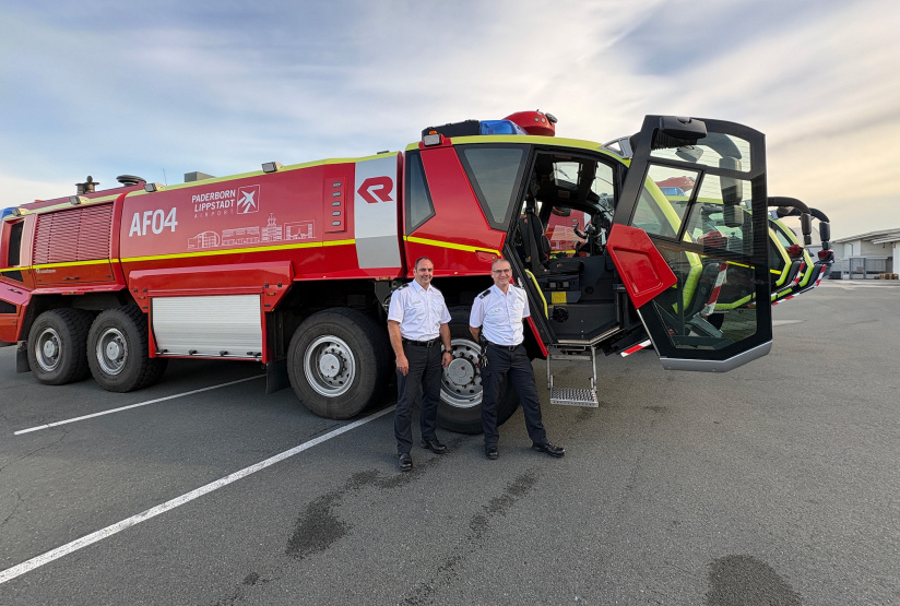 Flughafen Paderborn/Lippstadt rüstet Feuerwehr auf, © Flughafen Paderborn