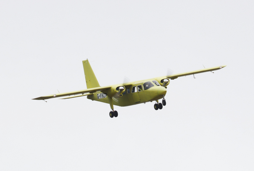 Erster komplett in Großbritannien gefertigter Islander absolviert Erstflug, © Britten-Norman