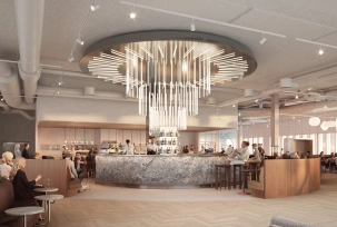 Neue SAS-Lounge in Kopenhagen (Rendering)., © SAS