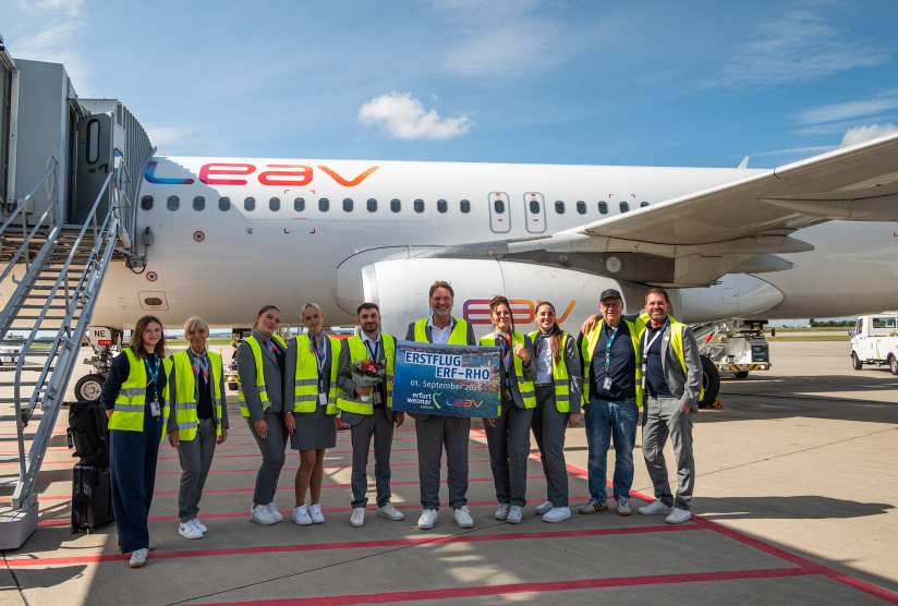Leav Aviation fliegt ab Erfurt-Weimar neu zwei griechische Ziele an, © Flughafen Erfurt-Weimar