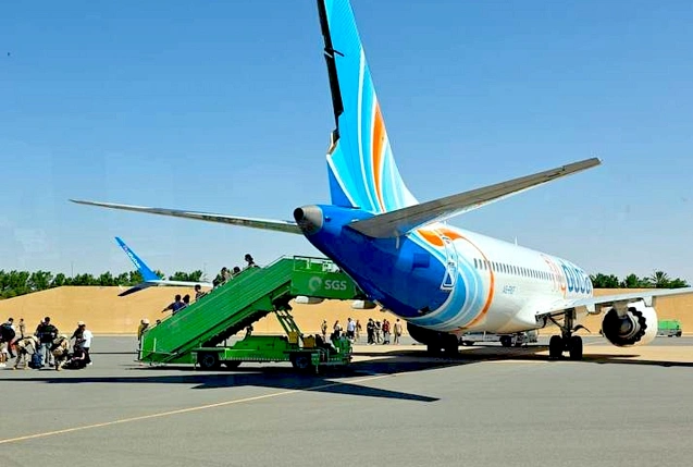 Beschädigte Flydubai-Maschine, © Undisclosed