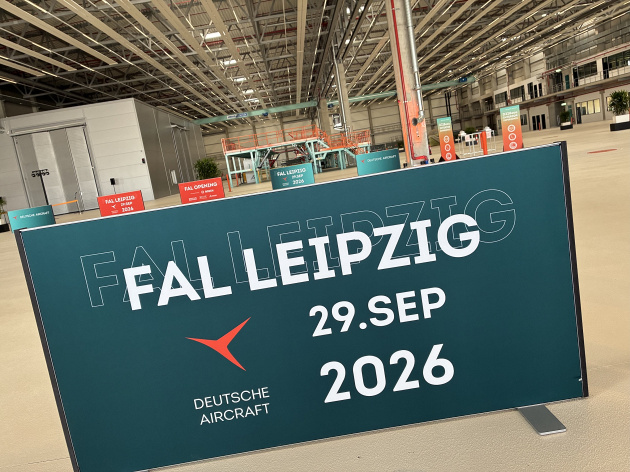 Endmontagewerk der Deutschen Aircraft am Flughafen Leipzig/Halle., © airliners.de/David Haße