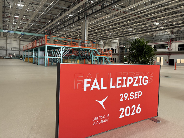 Endmontagewerk der Deutschen Aircraft am Flughafen Leipzig/Halle., © airliners.de