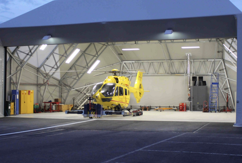 Evia Aero bietet Flughäfen modulare Hangars an, © Evia Aero