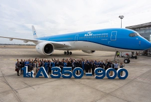 Erster A350 für KLM, © KLM